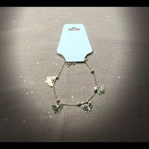 Gold and Silver Butterfly Anklets (sold separately